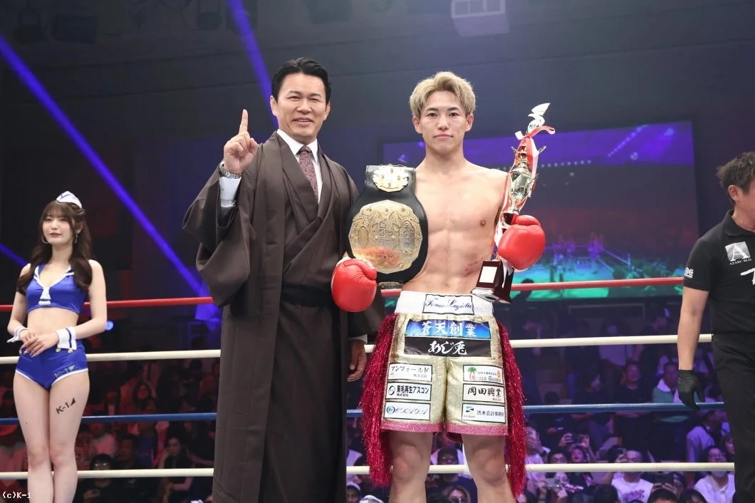 横山朋哉選手が暫定王座を獲得