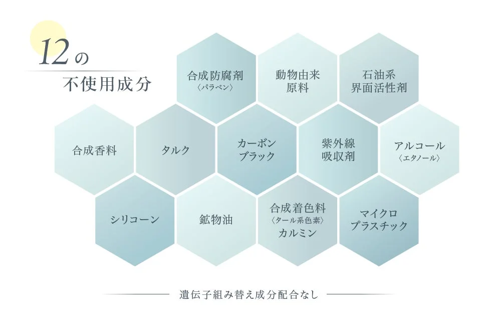 12の不使用成分