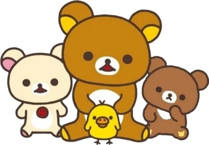 リラックマ、コリラックマ、チャイロイコグマ、キイロイトリ