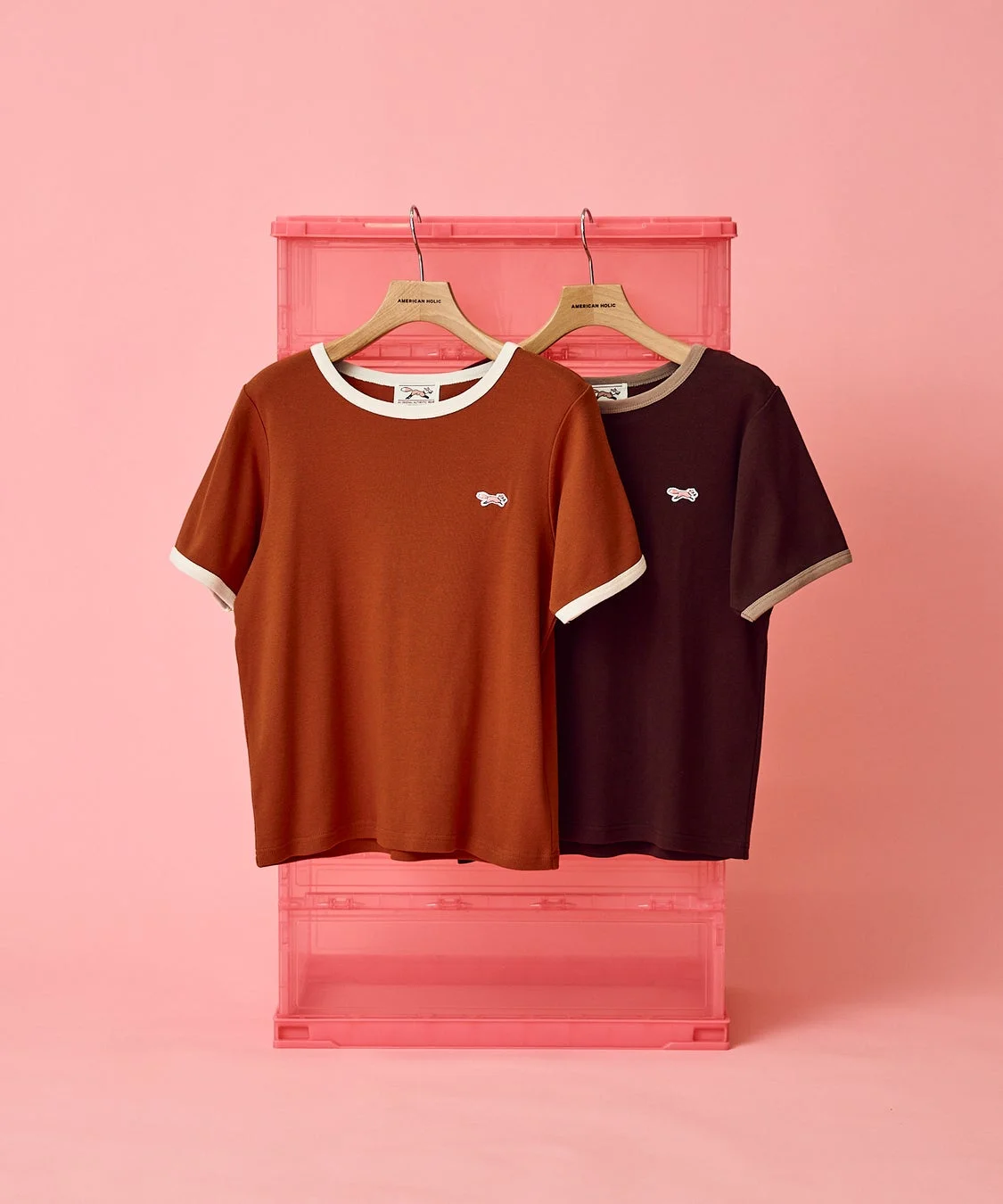配色リンガーTシャツ