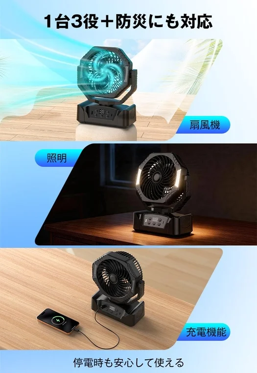 1台3役+防災にも対応