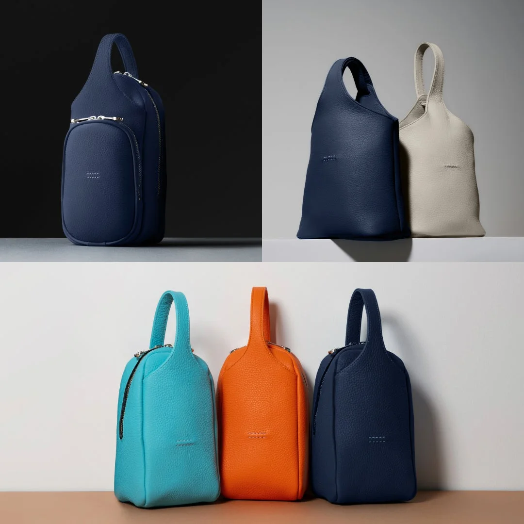 HMAENなど複数の革製バッグ