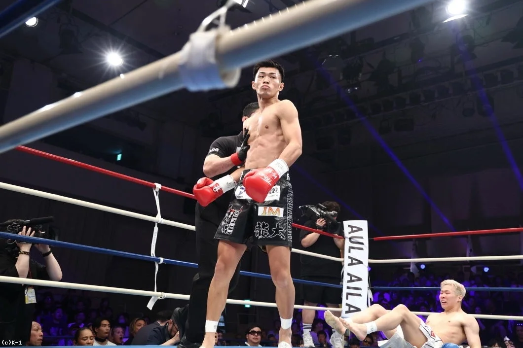 石田龍大選手がKO勝利