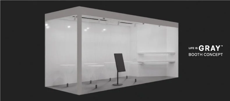 LIFE IS GRAY™の展示ブースイメージ