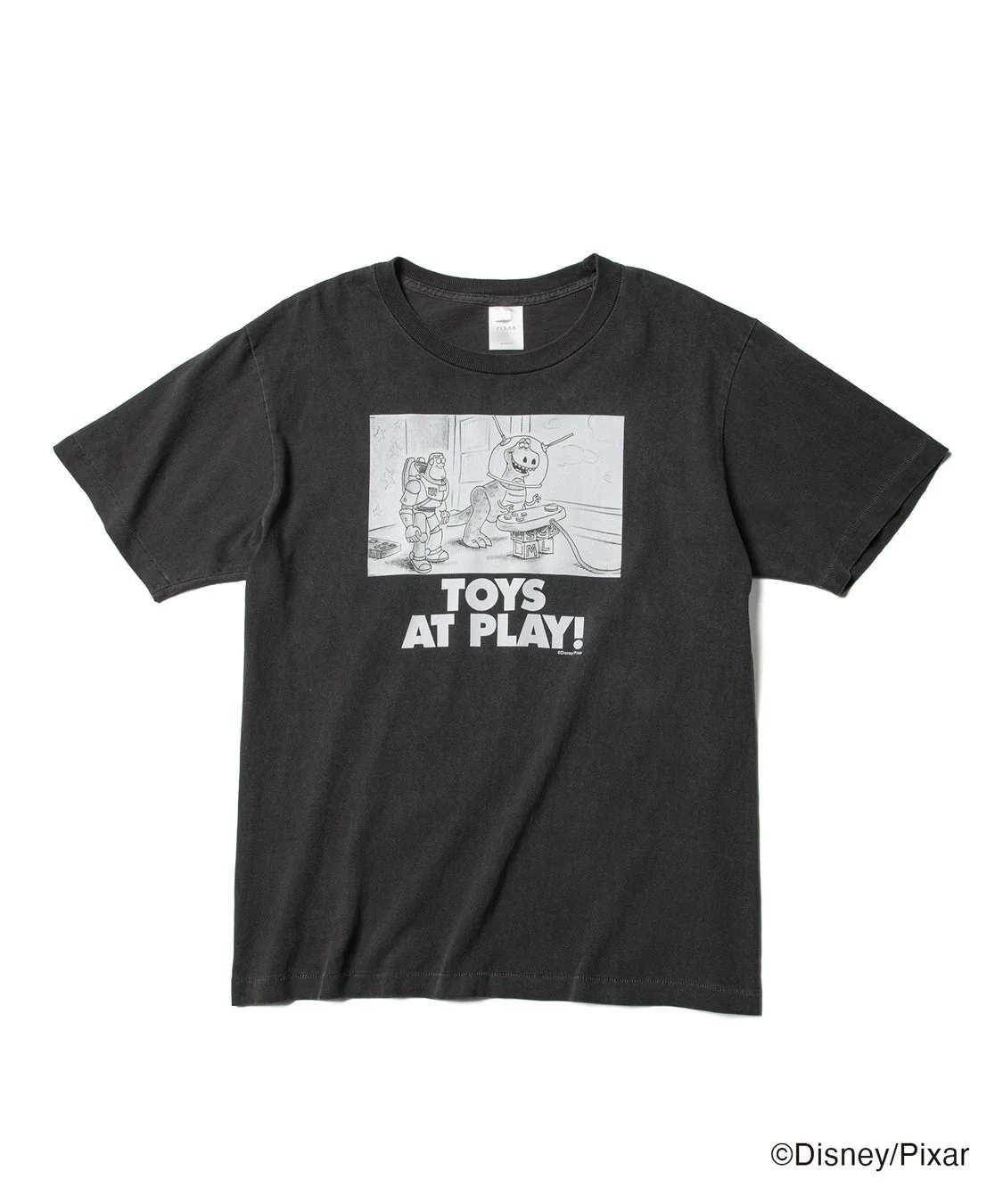 【トイ・ストーリー】ラフスケッチTシャツ「バズとレックス」ver.