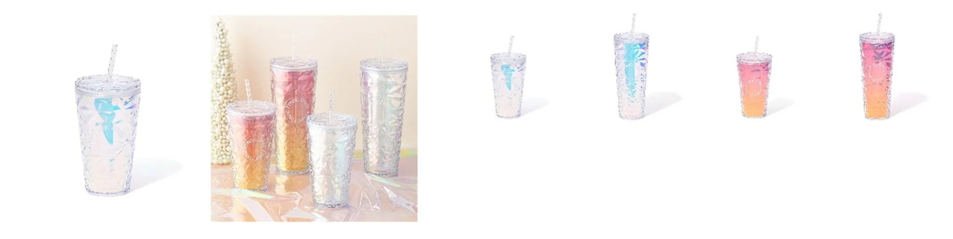 オーロラ プラスチックタンブラー M ホワイト