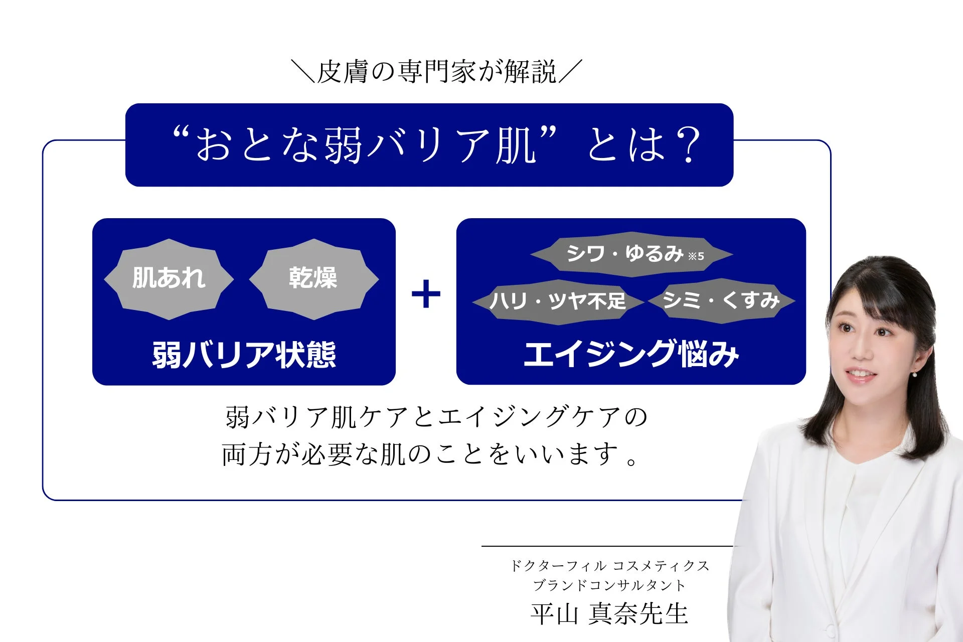 皮膚の専門家が「おとな弱バリア肌」を解説