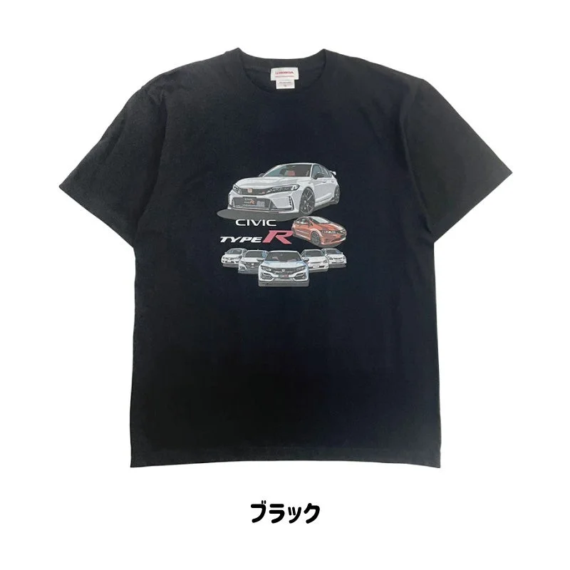 複数のHonda CIVIC TYPE RがデザインされたTシャツ