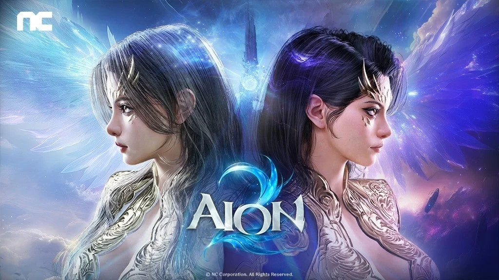 AION 2ロゴとキャラクター