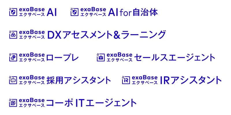 exaBase AIのプロダクトラインナップ