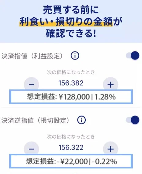 損益計算機能の画面