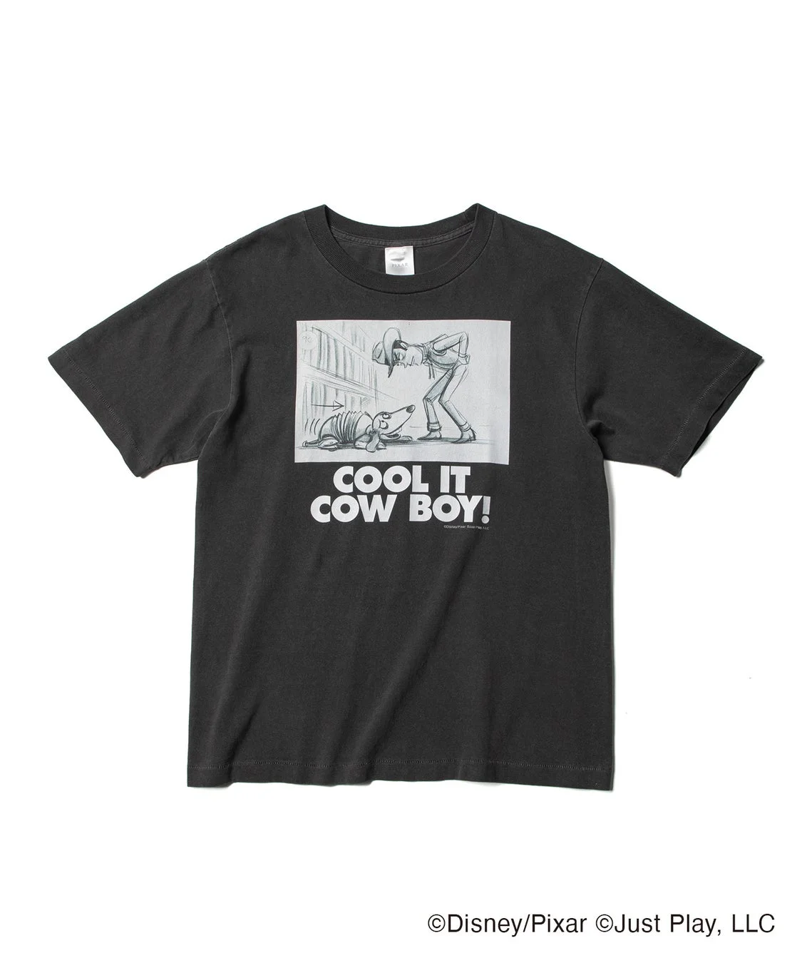 【トイ・ストーリー】ラフスケッチTシャツ「ウッディとスリンキー」ver.