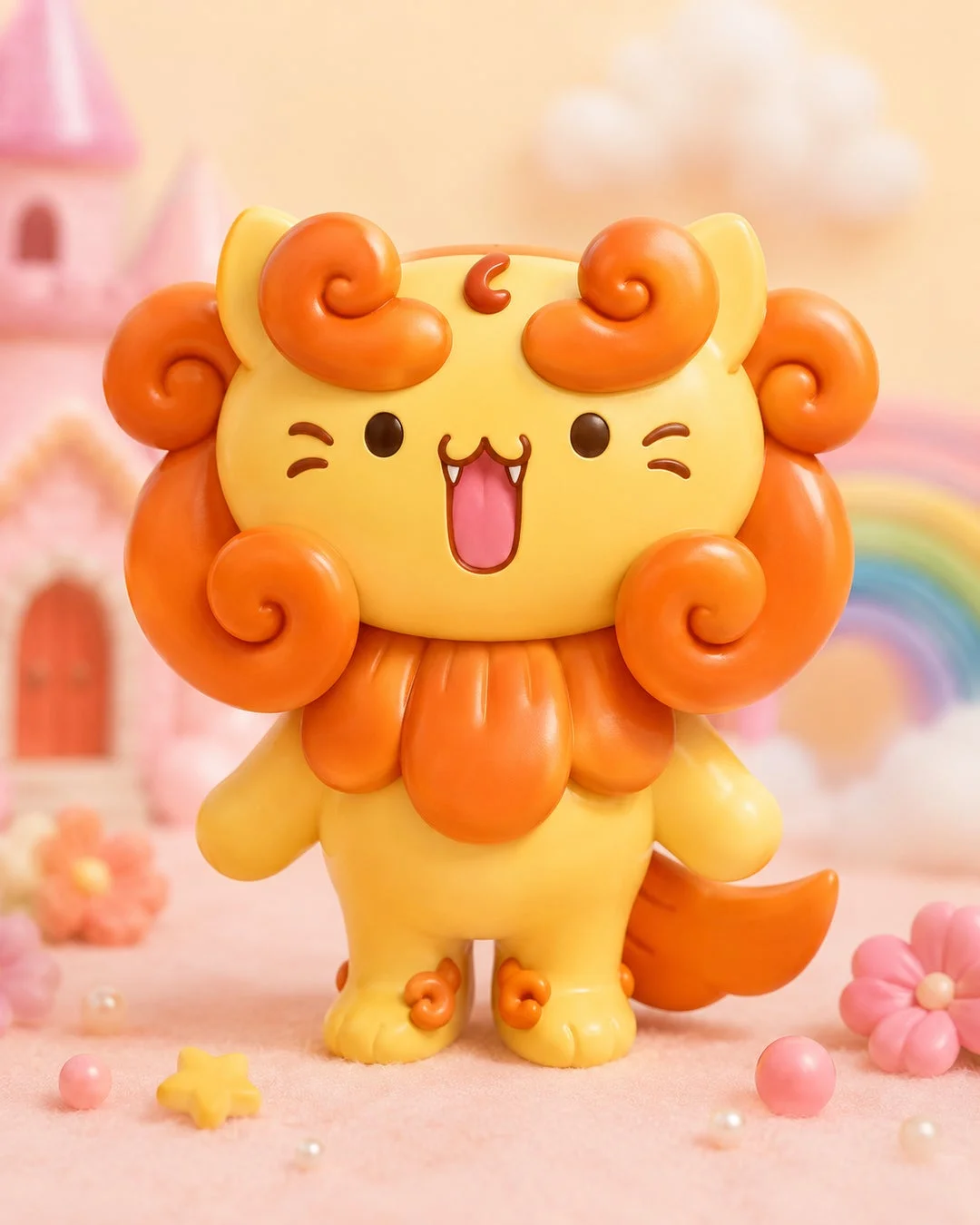ライオンのようなキャラクターフィギュア