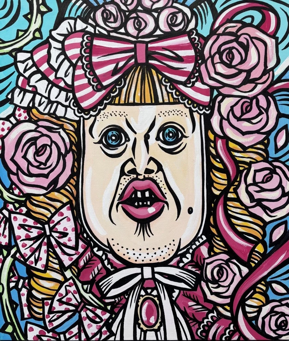 ポップアート風の肖像画