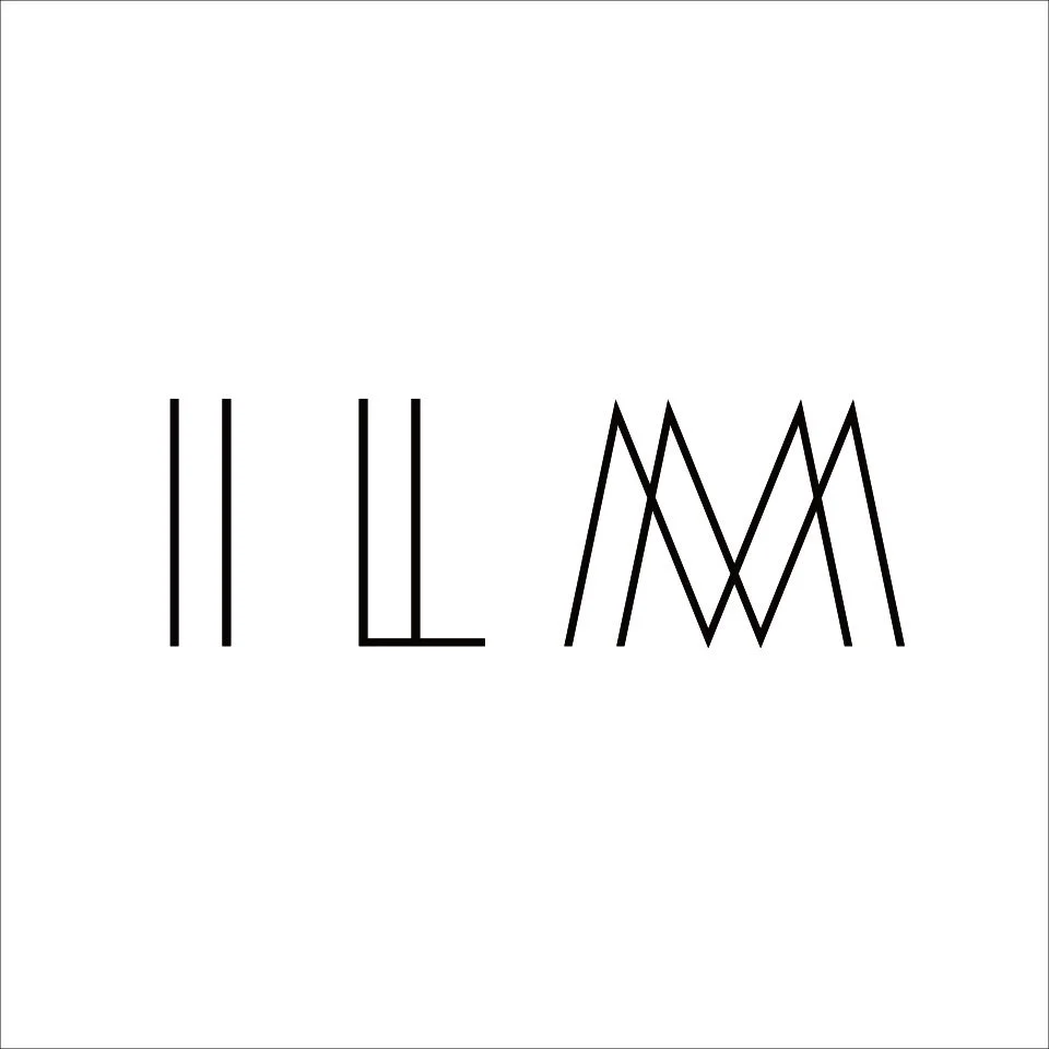 ILMのロゴのような抽象画