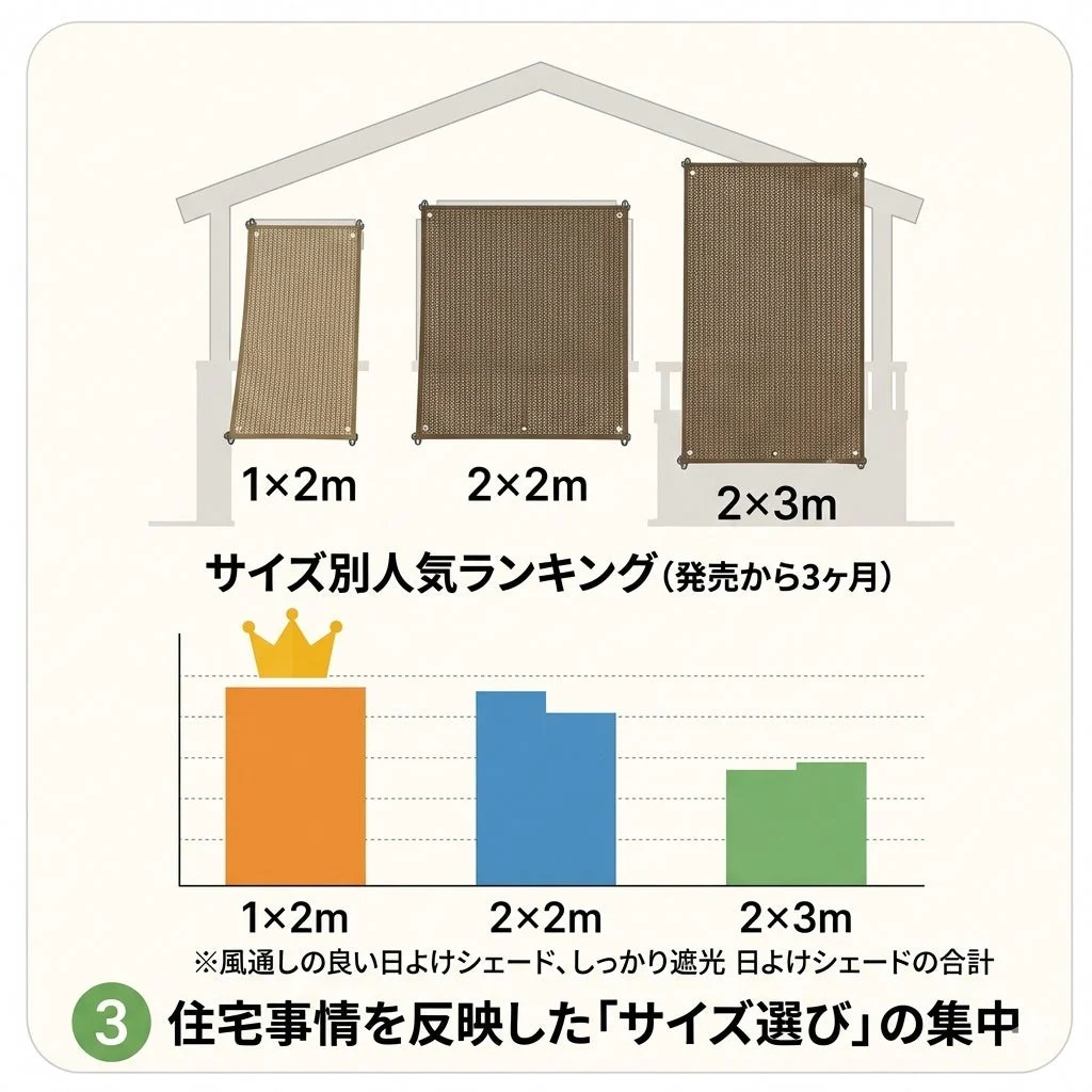 住宅事情を反映した「サイズ選び」の集中