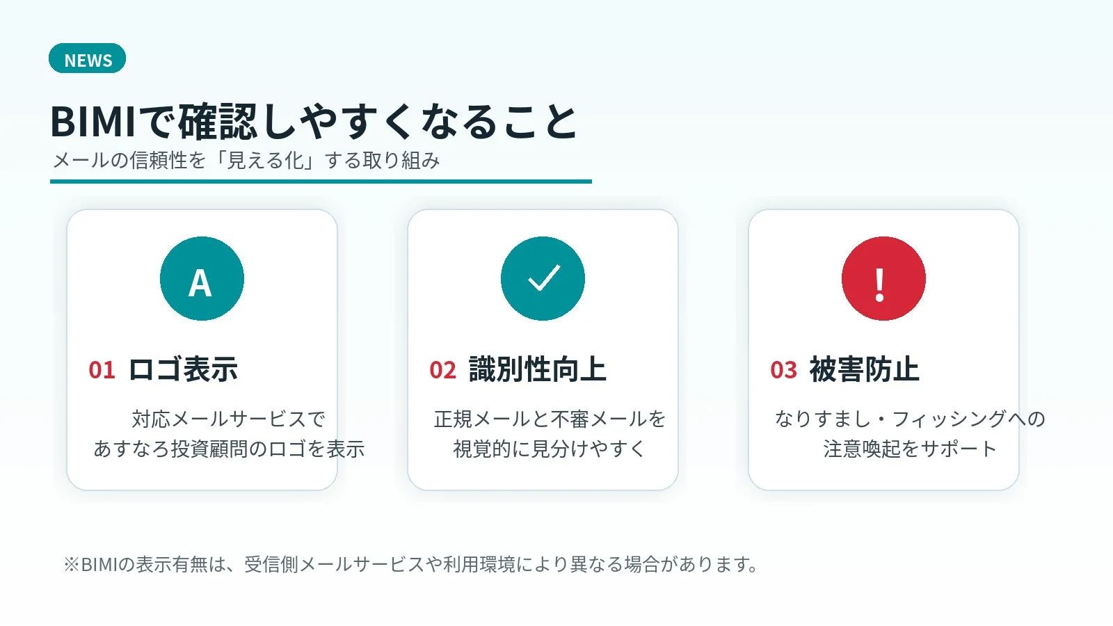 BIMI導入によって期待される効果