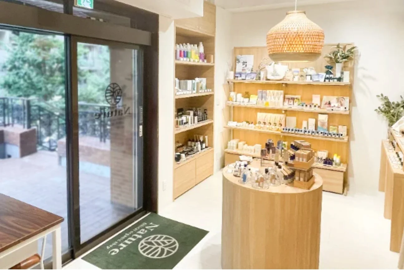 オーガニックショップの店内